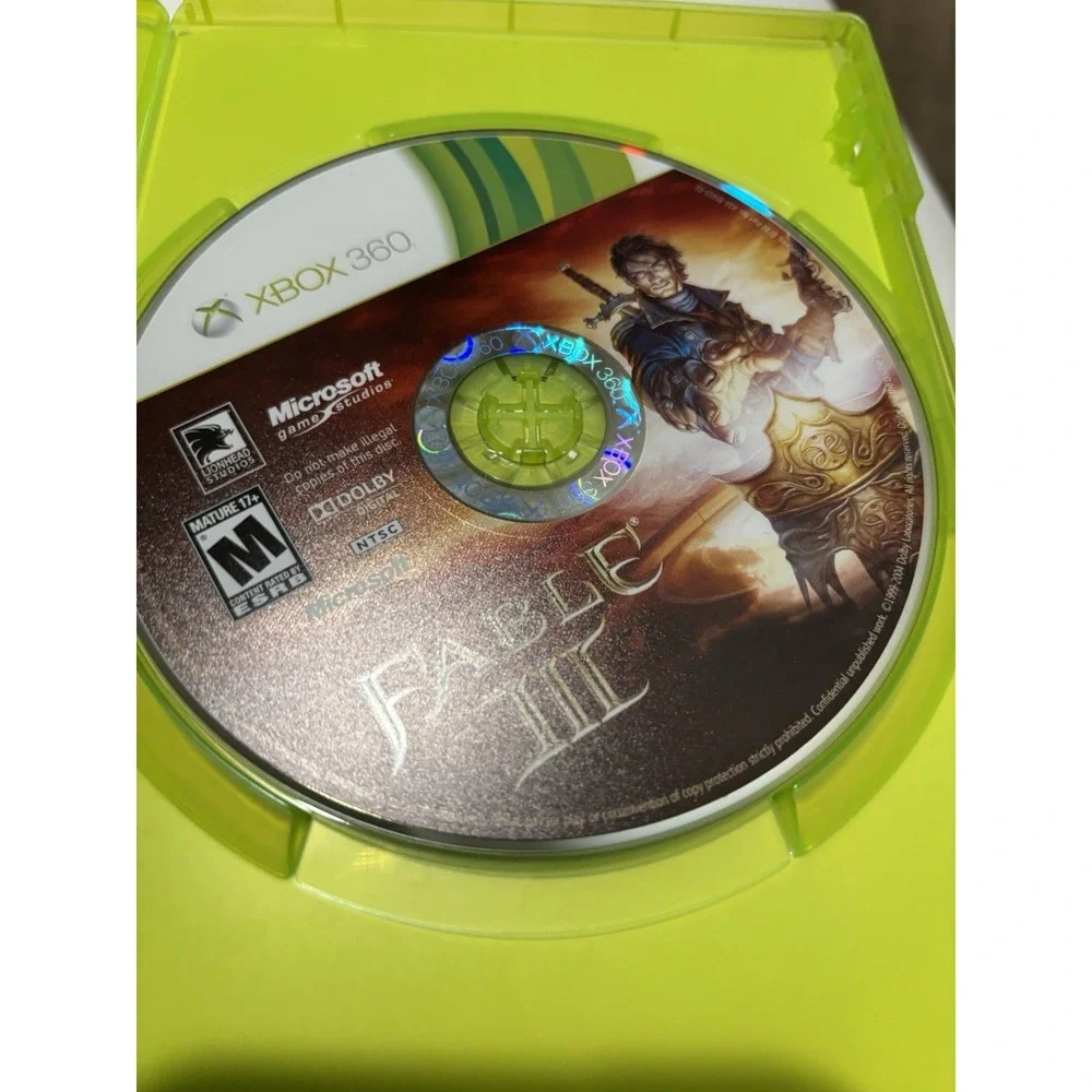 Fable 3 III (Microsoft‎ Xbox 360, 2010)  COMPLETE GAME STUDIOS LIONHEAD MATURE
